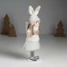 Интерьерная кукла текстильная «Ангелочек в шапке с ушками зайчика», 4×8×20 см - Фото 2