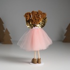 Интерьерная кукла текстильная «Ангелочек в розовом платье с крылышками и сердечком», 4×7×14 см - Фото 4