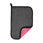 Тряпка для мытья авто, CARTAGE, микрофибра, 400 г/м², 20×30 см, розово-серая - Фото 4