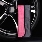 Тряпка для мытья авто, CARTAGE, микрофибра, 400 г/м², 40×60 см, розово-серая - Фото 1