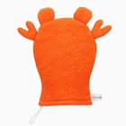 Детская мочалка для купания «Крабик», махра - Фото 3