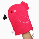 Детская мочалка для купания Крошка Я «Фламинго», махра - Фото 2