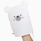 Детская мочалка для купания M&B «Медвежонок», махра - Фото 2