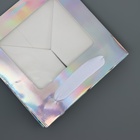 Пакет для торта и коробок, с квадратным дном и окном, голографический, 15×15×15 см - Фото 3