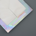 Пакет для торта и коробок, с квадратным дном и окном, голографический, 25×25×25 см - Фото 3