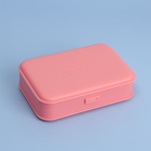 Органайзер с крышкой, для гигиенических принадлежностей, 14×9.5×3.5 см, розовый - Фото 4