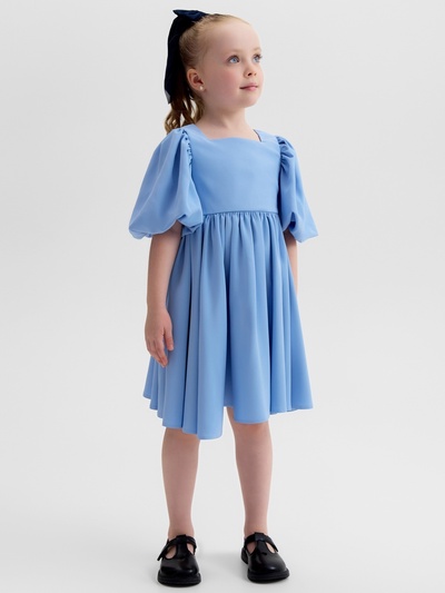 Платье нарядное для девочки MINAKU: Party Dress, голубое, рост 110-116 см
