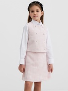 Жилетка для девочки, MINAKU :Party Dress, розовая, рост 140 см - Фото 6