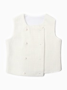 Жилетка для девочки, MINAKU :Party Dress, белая, рост 134 см - Фото 14