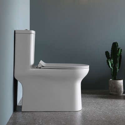 Унитаз моноблок Comforty CF3C6328P, универсальный выпуск, дюропласт, 2-реж. арматура