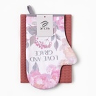 Набор кухонный Love: варежка 20×28 см, полотенце, 35×60 см, вафля - Фото 11