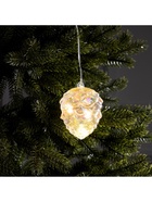 Ёлочная игрушка светодиодная «Шишка», 10×8 см, 5 LED, от батареек ААх2, свечение тёплое белое - фото 6622105