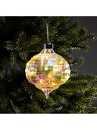 Ёлочная игрушка светодиодная «Ретро», 17×12 см, 12 LED, от батареек ААх2, свечение тёплое белое - фото 6622111