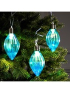 Набор ёлочных шаров «Северное сияние», 3 шт., d=7 см, 3 LED, от батареек AG13×9, свечение тёплое белое - Фото 4