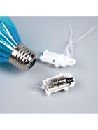 Набор ёлочных шаров «Северное сияние», 3 шт, d=7 см, 3 LED, от батареек AG13×9, свечение тёплое белое - фото 6622127