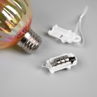 Набор елочных шаров "Золотистые грани", d=7 см, 3 LED, 3 шт, AG13x9, свечение тёплое белое 10463116 - фото 13426819