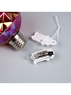 Набор ёлочных шаров «Яркие переливы», 3 шт, d=7 см, 3 LED, от батареек AG13×9, свечение тёплое белое 10463118 - фото 16955963