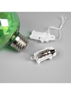 Набор ёлочных шаров «Акценты зелёного», 3 шт, d=7 см, 3 LED, от батареек AG13×9, свечение тёплое белое - фото 6622142