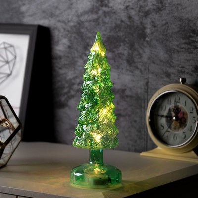 Фигура световая «Елка зеленая», 22.5×8 см, 10 LED, батарейки АААх2 (нет в комплекте), свечение тёплое белое