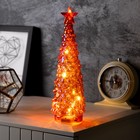 Фигура световая "Елка красная", 28х12 см, 10 LED, батарейки АААх2 (нет в комплекте), свечение тёплое белое - фото 322156537