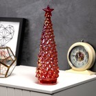 Светодиодная фигура «Ёлка красная», 28×12 см, 10 LED, от батареек АААх2, свечение тёплое белое - Фото 2
