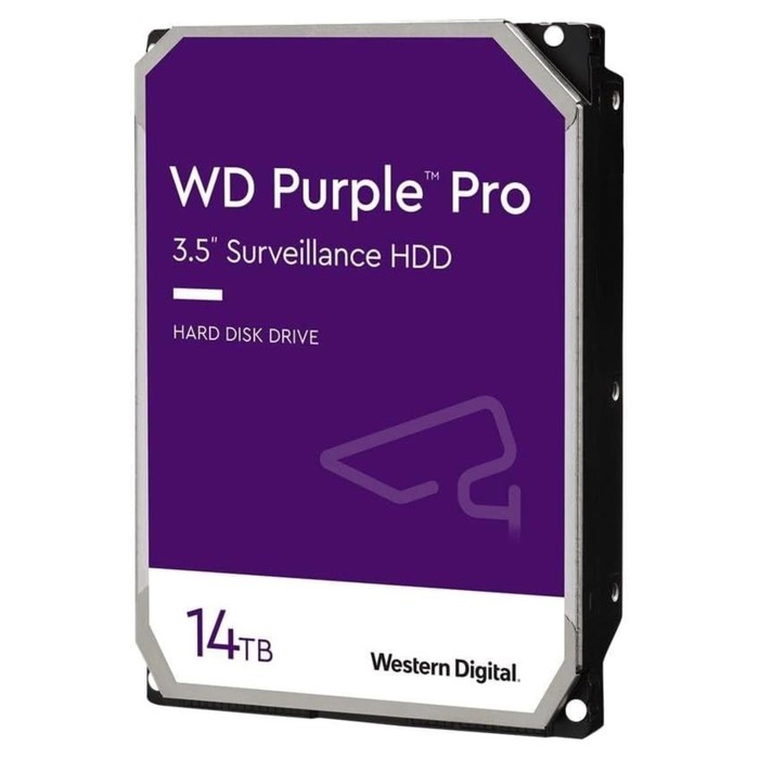 Жесткий диск WD SATA-III 14TB WD142PURP Surveillance Purple Pro (7200rpm) 512Mb 3.5" - фото 51674164