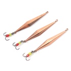 Блесна вертикальная "Яман" Киллер с тройником, размер 40 мм, 3.5 г, цвет медь (комплект 6 шт) - фото 27825313