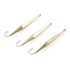 Блесна вертикальная "Яман" Киллер, размер 40 мм, 3.5 г, цвет латунь (комплект 6 шт) - фото 27825319