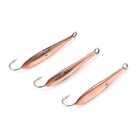 Блесна вертикальная "Яман" Малек, размер 28 мм, 1.3 г, цвет медь (комплект 6 шт) - фото 27825340