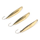 Блесна вертикальная "Яман" Обратка, размер 37 мм, 3.7 г, цвет латунь (комплект 6 шт) - фото 27825345