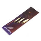 Блесна вертикальная "Яман" Обратка, размер 37 мм, 3.7 г, цвет латунь (комплект 6 шт) - фото 27825348