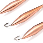 Блесна вертикальная "Яман" Торпеда, размер 50 мм, 5 г, цвет медь (комплект 6 шт) - фото 27825361