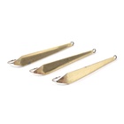 Блесна вертикальная "Яман" Уловистая, размер 45 мм, 3 г, цвет латунь (комплект 6 шт) - фото 27825367