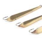 Блесна вертикальная "Яман" Уловистая, размер 45 мм, 3 г, цвет латунь (комплект 6 шт) - фото 27825368