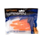Твистер YAMAN PRO Ruff, р.7.6 см, цвет #03 - Carrot gold flake, уп.10 шт. - Фото 5