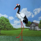 Садовая фигура из полистоуна «Журавль», 40×16×25 см - Фото 2