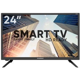 LED телевизор Soundmax SM-LED24M09S 24"/1366*768/Smart TV/Android 11/2*HDMI/2*USB