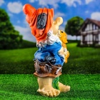 Садовая фигура из полистоуна «Гном с собачкой», 46×22×23 см - Фото 5