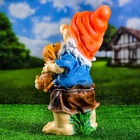 Садовая фигура из полистоуна «Гном с собачкой», 46×22×23 см - Фото 6