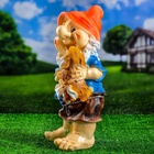 Садовая фигура из полистоуна «Гном с собачкой», 46×22×23 см - Фото 7