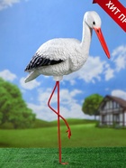 Садовая фигура из полистоуна «Аист», 81×65×20 см - Фото 4