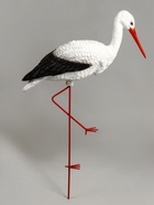 Садовая фигура из полистоуна «Аист», 81×65×20 см - Фото 9