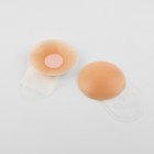 Стикини многоразовые, с подтяжкой, d=6.5 см, бежевые - Фото 1