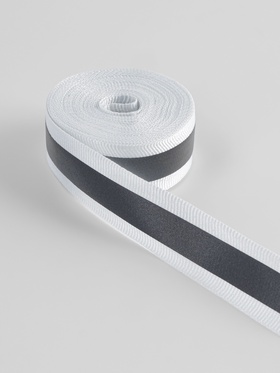 Светоотражающая лента-стропа, 20 мм, 5±1 м, белая (комплект 3 шт)
