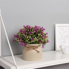 Искусственный цветок в горшке «Бувардия галант», 17×10 см, МИКС - Фото 1