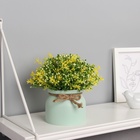 Искусственный цветок в горшке «Бувардия галант», 17×10 см, МИКС - Фото 4