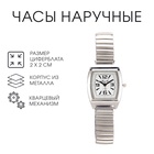 Часы наручные кварцевые, циферблат 2×2 см, ремешок из металла - Фото 1