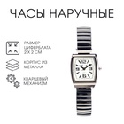 Часы наручные кварцевые, циферблат 2×2 см, ремешок из металла - Фото 1