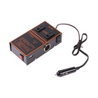 Инвертор автомобильный, 12-24 В, 150 Вт, 2 USB, провода 50 см - Фото 1