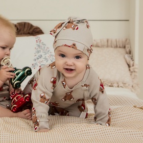 Комбинезон с шапочкой Крошка Я «Новогодние медвежата», рост 80-86 см